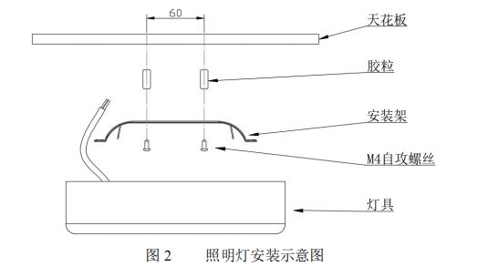 照明燈安裝示意圖 照明燈安裝示意圖